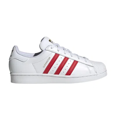 ADIDAS ORIGINALS WMNS SUPERSTAR 'WHITE BETTER SCARLET'