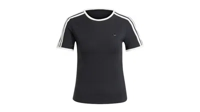 ADIDAS ORIGINALS WOMEN'S PREMIUM 3STRIPES CALI T-SHIRT IN BLACK