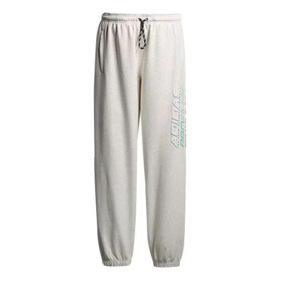 ADIDAS ORIGINALS adidas originals x alexander wang Crossover Logo Printing Casual Sports Long Pants Couple Style Whit
