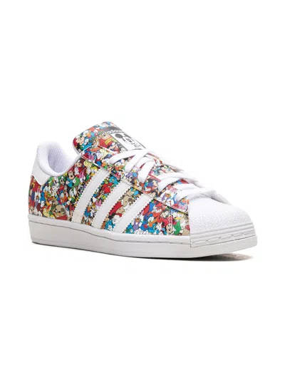 ADIDAS ORIGINALS X DISNEY MICKEY SUPERSTAR "CORE BLACK/CLOUD WHITE/WONDER WHITE" SNEAKERS