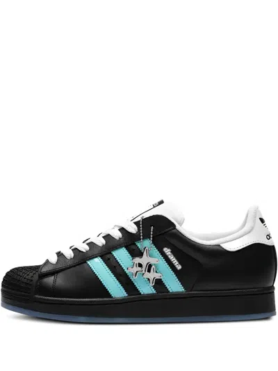 ADIDAS ORIGINALS X DRAMA CALL "HEAD NORTH" LEATHER TRAINERS