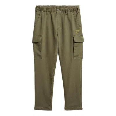 ADIDAS ORIGINALS adidas originals x HUMAN MADE Crossover Embroidered Logo Multiple Pockets Sports Pants Green