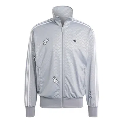 ADIDAS ORIGINALS adidas Originals x Mickey Mouse Monogram Embroidery Firebird Truck Top Asia Sizing 'Grey'