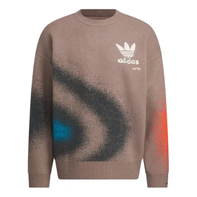 ADIDAS ORIGINALS adidas Originals x Song for the Mute All Over Print Sweater Asia Sizing 'Brown Red Blue'