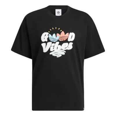 ADIDAS ORIGINALS adidas originals Y2K Tee 1 Alphabet Cartoon Logo Casual Sports Short Sleeve Unisex Black