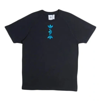 ADIDAS ORIGINALS adidas originals Zeno Tee Blue Logo Short Sleeve Black