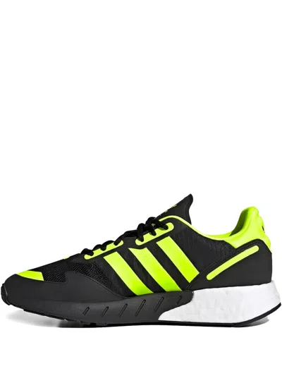 ADIDAS ORIGINALS ZX 1K BOOST "BLACK/SOLAR YELLOW" SNEAKERS