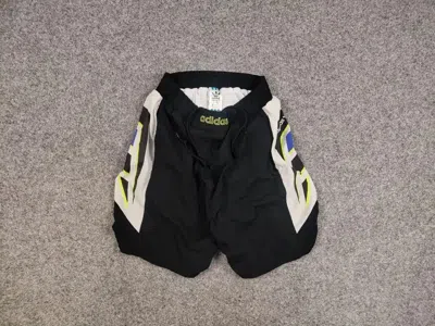 ADIDAS X VINTAGE 90'S ADIDAS ORIGINALS NYLON BLACK LOGO SHORTS