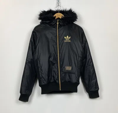 ADIDAS X VINTAGE ADIDAS CHILE 62 LONG SLEEVE PUFFER JACKET HOODED MEN’S SIZE XS