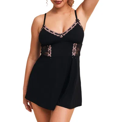 ADORE ME ADORE ME HILDA BABYDOLL & HIPSTER SET