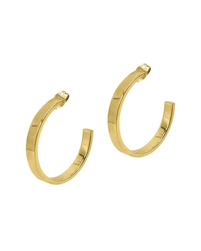 ADORNIA ADORNIA 14K PLATED HOOPS