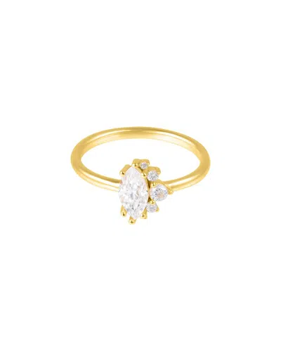 ADORNIA ADORNIA FINE JEWELRY 14K OVER SILVER 1.00 CT. TW. MOISSANITE RING