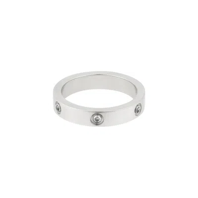 ADORNIA TARNISH RESISTANT SILVER PLATED PAVE ETERNITY BAND RING