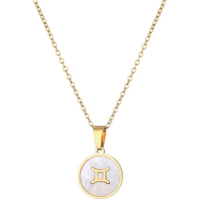 ADORNIA ADORNIA ZODIAC PENDANT NECKLACE