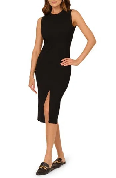ADRIANNA PAPELL ADRIANNA PAPELL SLEEVELESS RIBBED SWEATER DRESS