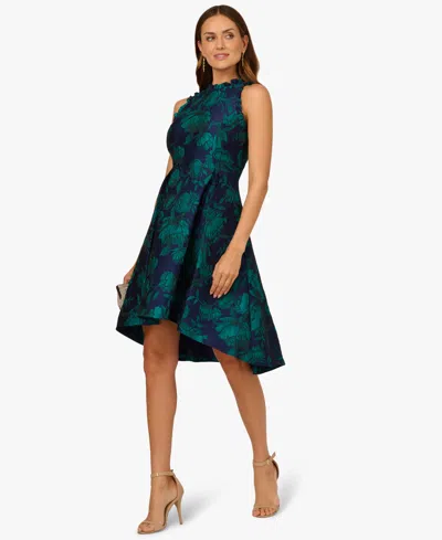 ADRIANNA PAPELL WOMEN'S SLEEVELESS HIGH-LOW DRESS