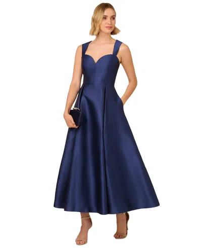 ADRIANNA PAPELL WOMEN'S SWEETHEART-NECK MIKADO GOWN