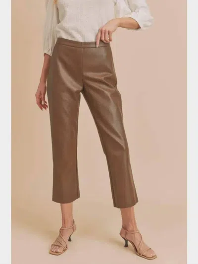 AEMI + CO KATRINA VEGAN PANTS IN CHOCOLATE