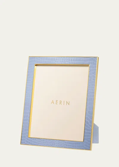 AERIN CLASSIC CROC LEATHER PHOTO FRAME, 8" X 10"