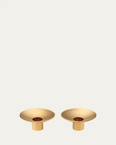 AERIN EVELINA CANDLEHOLDERS, SET OF 2