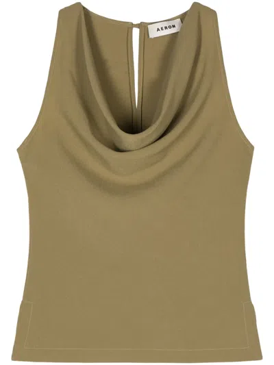 AERON YAEL COWL-NECK TOP