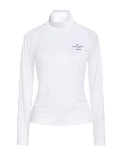 AERONAUTICA MILITARE AERONAUTICA MILITARE WOMAN T-SHIRT WHITE SIZE S POLYESTER