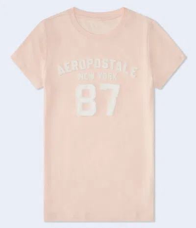 AÉROPOSTALE 87 APPLIQUÉ GRAPHIC TEE