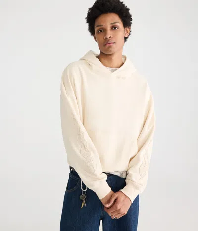 AÉROPOSTALE CLOUD SOFT FLAMES BOXY PULLOVER HOODIE