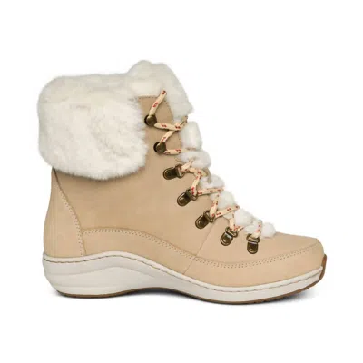 AETREX WOMEN'S JODIE FUR WINTER BOOT IN IVORY