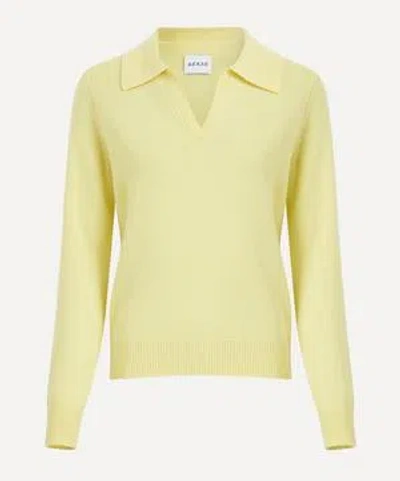 AEXAE AEXAE WOMEN'S CASHMERE POLO JUMPER