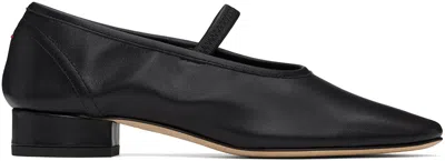 AEYDE BLACK PIPPA BALLERINA FLATS