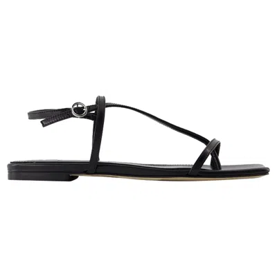 AEYDE ELLA SANDALS - AEYDE - LEATHER - BLACK
