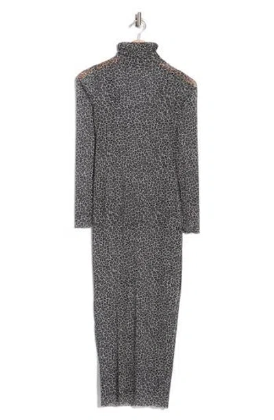 AFRM LOS ANGELES AFRM LOS ANGELES MARNI TURTLENECK LONG SLEEVE MESH DRESS