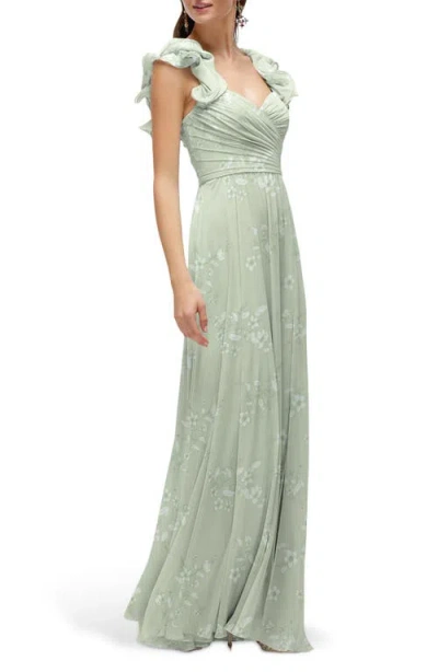 AFTER SIX AFTER SIX RUFFLE STRAP GOWN