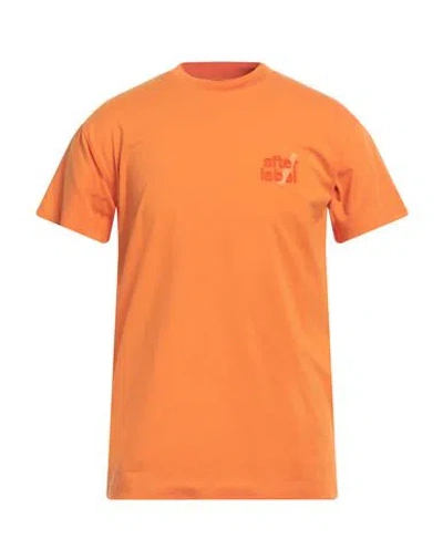 AFTERLABEL AFTERLABEL MAN T-SHIRT ORANGE SIZE L COTTON