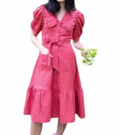 AFTERNOON SUSTAINABLE THREADS THE JOSEPHINE DRESS IN RED