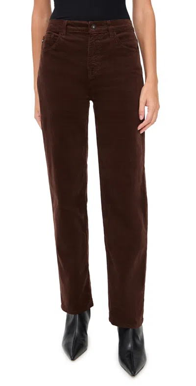 AG BRINLEY CORDUROY PANTS COFFEE BEAN