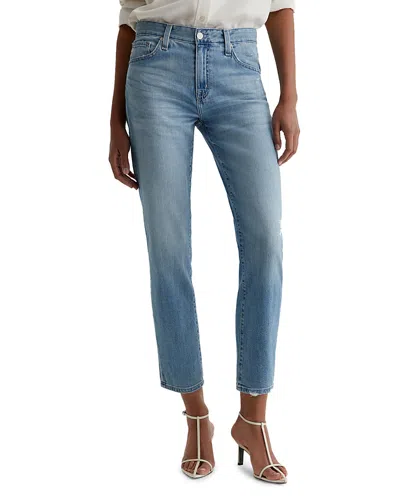 AG EX BOYFRIEND MID RISE STRAIGHT LEG JEANS IN ARIES DESTRUCTED