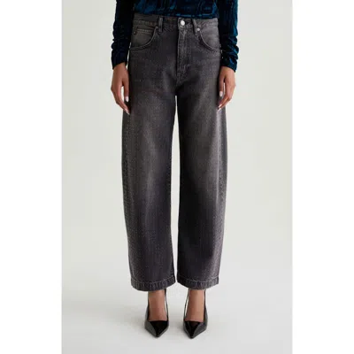 AG AG HATTIE CRYSTAL EMBELLISHED HIGH WAIST BARREL JEANS