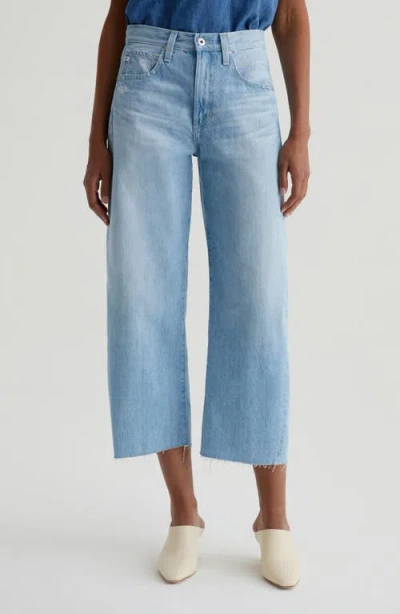 AG AG HATTIE RAW HEM HIGH WAIST CROP BARREL LEG JEANS