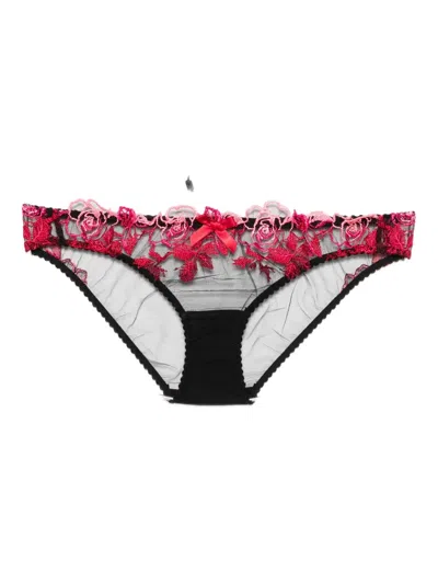 AGENT PROVOCATEUR CALLYPSO ROSE-EMBROIDERED BRIEFS