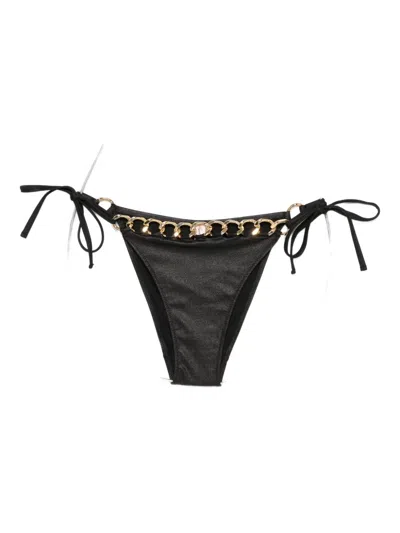 AGENT PROVOCATEUR CHAIN-EMBELLISHED BIKINI BOTTOM