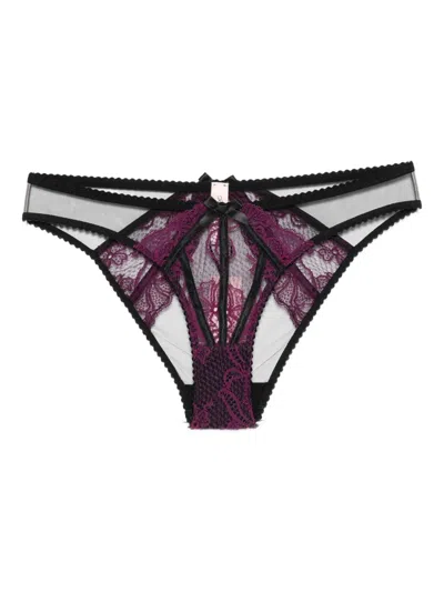 AGENT PROVOCATEUR ROZLYN LACE-PANELED BRIEFS