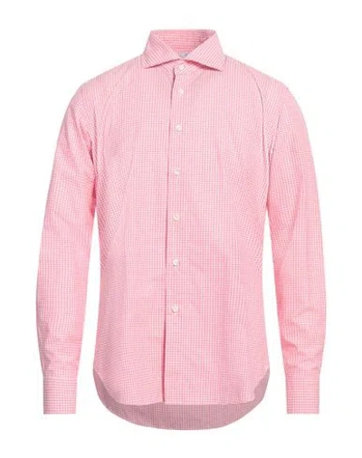 AGHO AGHO MAN SHIRT PINK SIZE 16 ½ COTTON