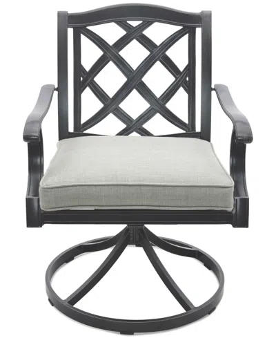 AGIO WYTHBURN MIX AND MATCH LATTICE OUTDOOR SWIVEL CHAIR, CREATED FOR MACY'S