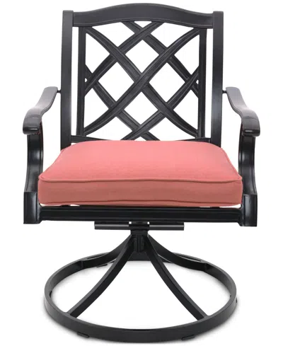AGIO WYTHBURN MIX AND MATCH LATTICE OUTDOOR SWIVEL CHAIR, CREATED FOR MACY'S