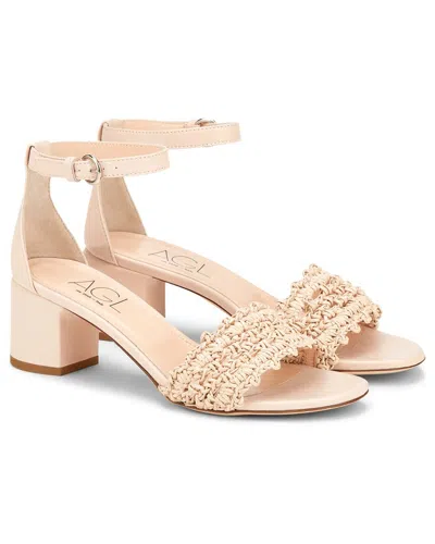 AGL ATTILIO GIUSTI LEOMBRUNI AGL CROCHET LEATHER SANDAL