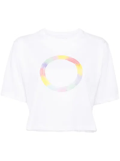 AGNÈS B. CROPPED SHORT SLEEVES T-SHIRT