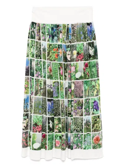 AGNÈS B. GRAPHIC-PRINT SKIRT