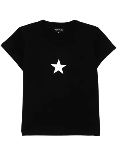 AGNÈS B. STAR-PRINT SHORT-SLEEVEST-SHIRT